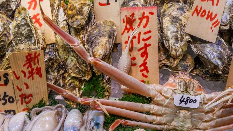 Fresh seafood at Tsukiji Fish Market | Felipe Romero Beltran