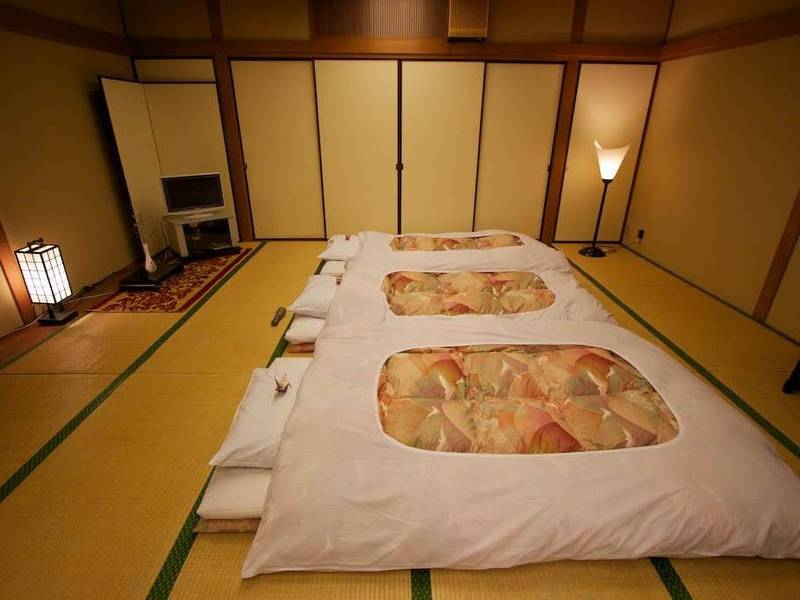 Ryokan triple room set-up