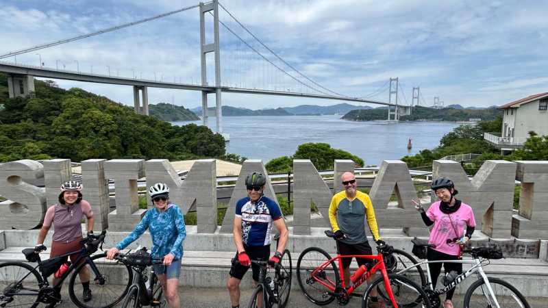 The purpose built cycleway joins together all the bridges of the Seto Inland Sea | Will Turner