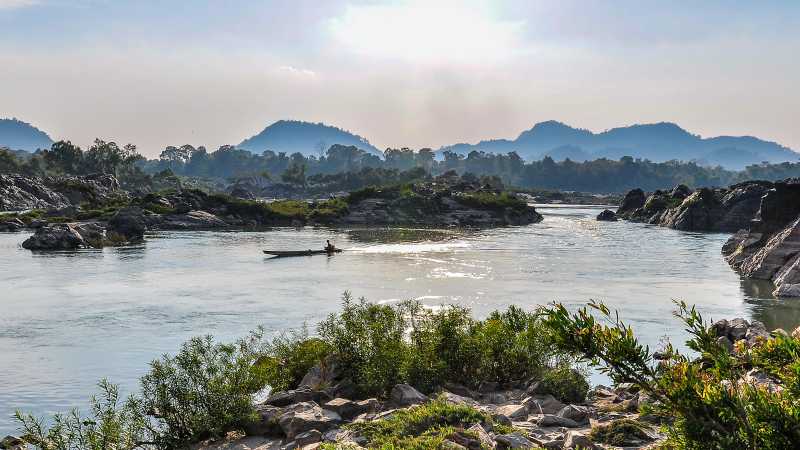 Si Phan Don, also known as 4000 Islands  is a riverine archipelago in the Mekong River, Laos
