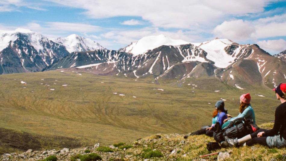 A well earned rest after a challenging day's trekking in western Mongolia. | Tessa Chan