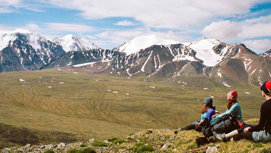 A well earned rest after a challenging day's trekking in western Mongolia. | Tessa Chan