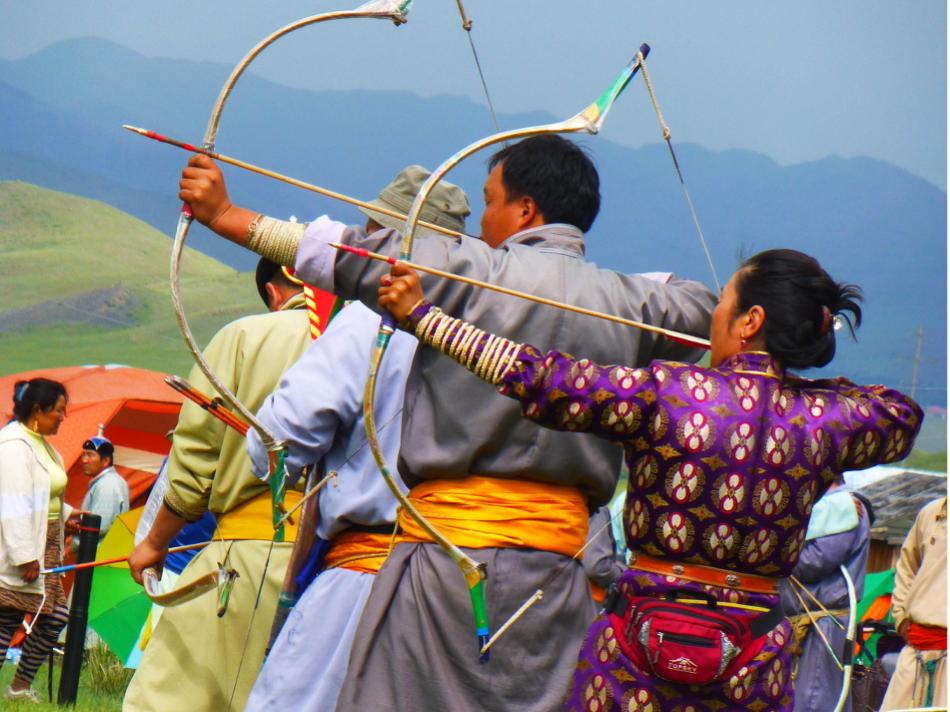 Archers at Naadam Festival, Mongolia -  Photo: Caroline Mongrain