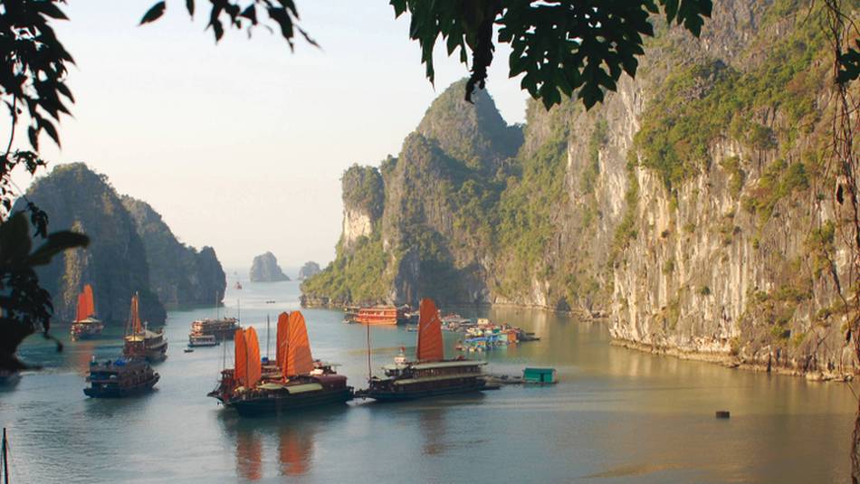The magnificent karsts and seascape of Ha Long Bay