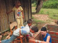 Community Project in Vietnam building the village schoolhouse -  Photo: Richard Cunningham