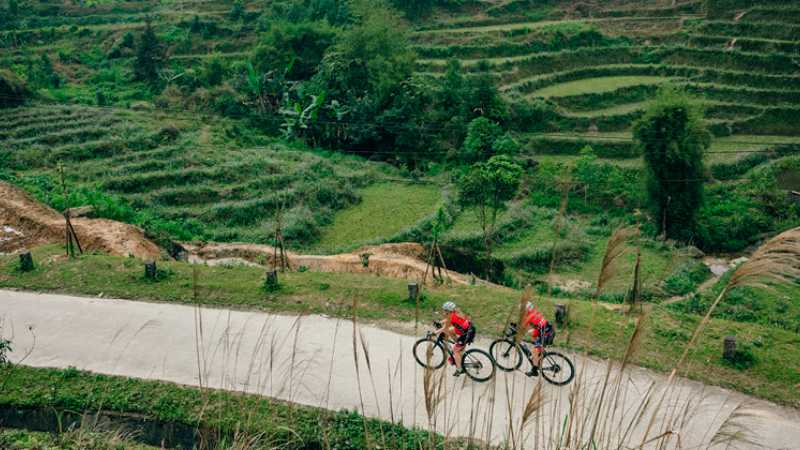 Cycling through the hills, Northern Vietnam