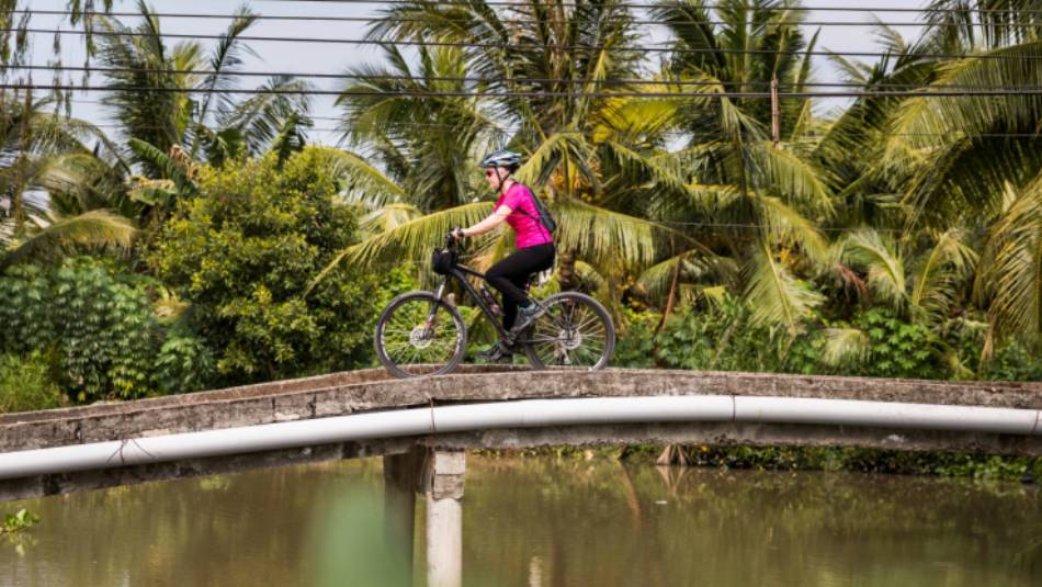 Beautiful colour as we cycle the Mekong Delta | Lachlan Gardiner