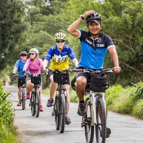 Guided cycling through vibrant back roads of Cambodia