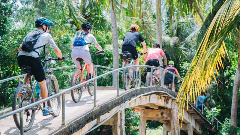 Small bridge crossing on the way to Cambodia