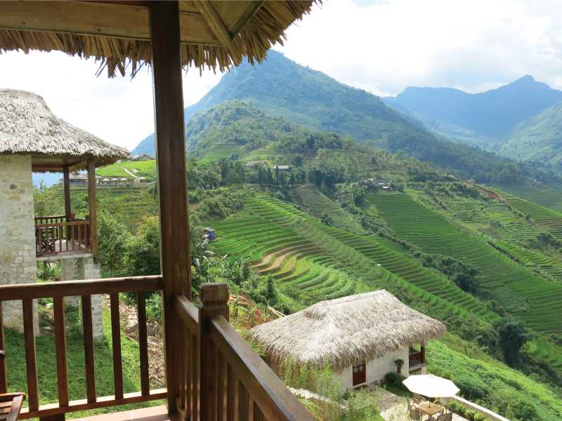 Accommodation views from Topas Ecolodge in Sapa | Sarah Hunt