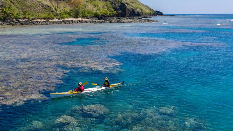 Paddle among tropical islands