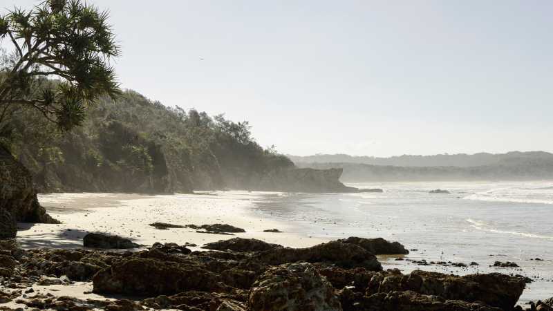 A tranquil beach on the Yuraygir Coastal Walk
