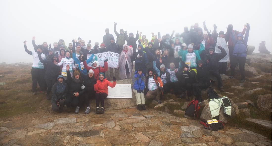 Charity fundraisers celebrating at the summit of Mt Kosciuszko |  <i>Jannice Banks</i>
