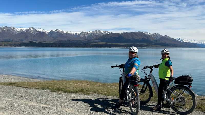 A guest photo on the Alps to Ocean Classic cycling tour