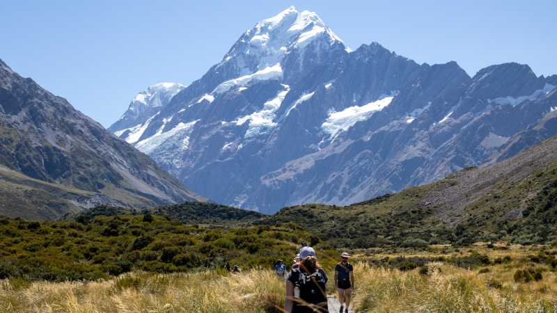 The fabulous walk up the Hooker Valley with Aoraki/Mt Cook ahead | Matt Gould