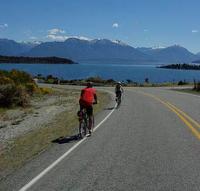 Cyclists on Milford Road heading towards Lake Te Anau -  Photo: Adventure South