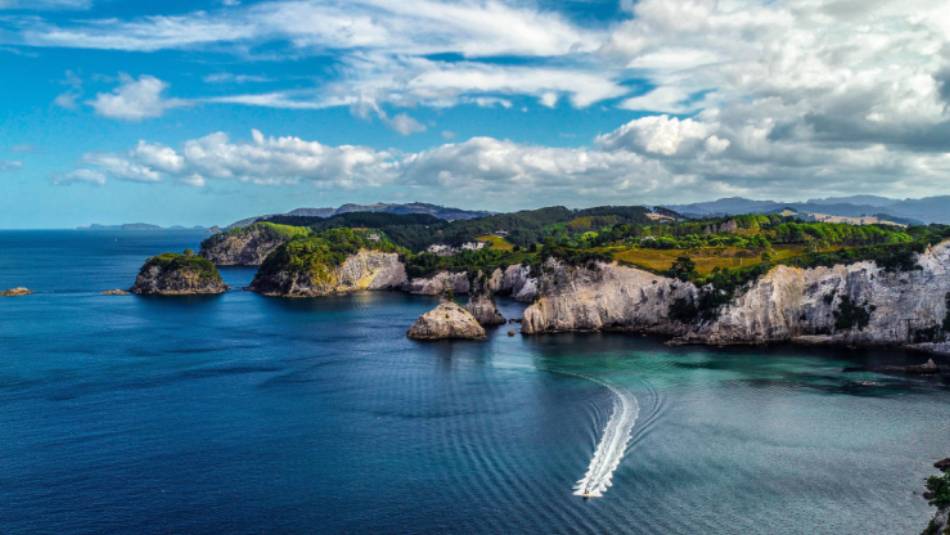The carved out Coromandel Coastline