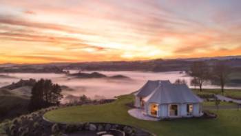 Enjoying a night of luxury glamping is all part of the experience in the Waikato.