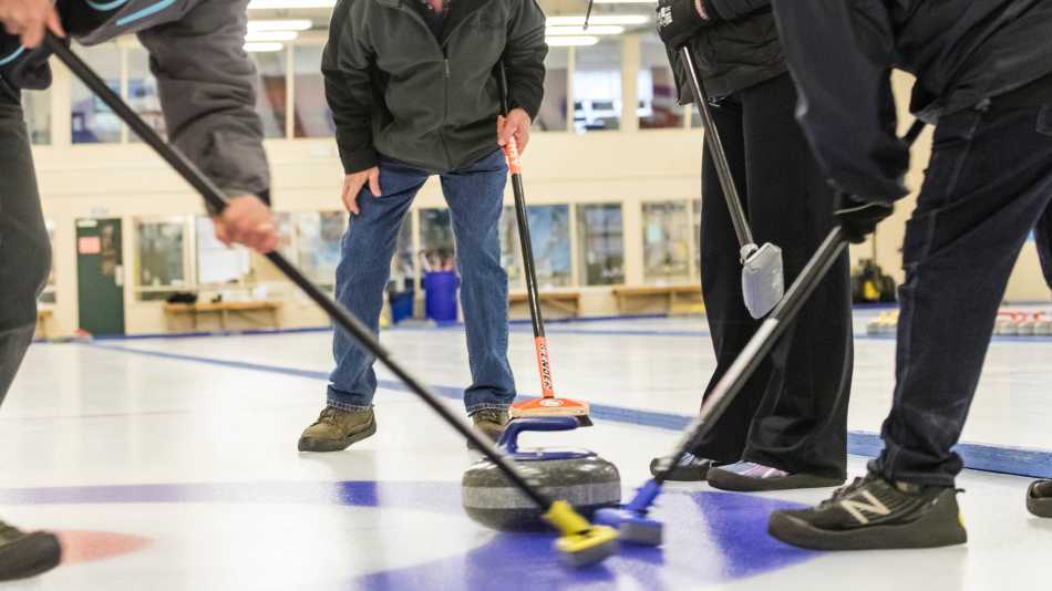 Compete with your fellow cyclists in a game of curling | Lachlan Gardiner