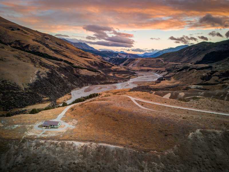 Arial view of Mt White Station and Esk River Valley | Dalton Lane