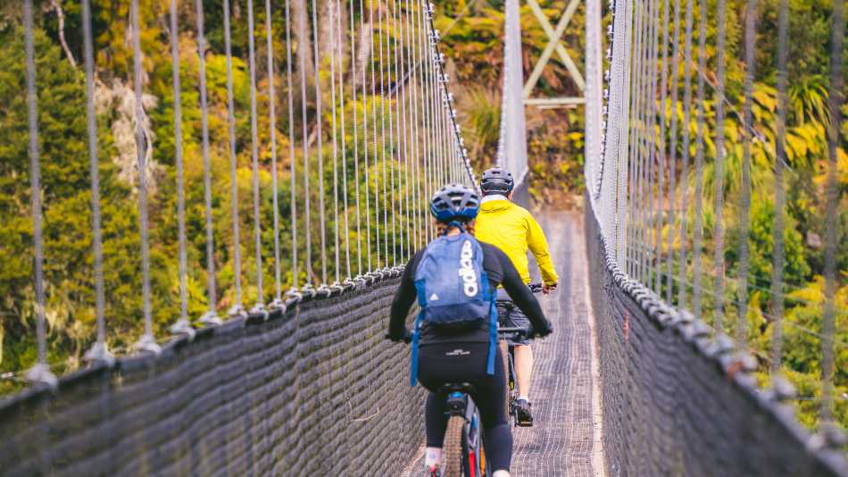 Riders enjoying their time cycling along the Timber Trail | Timber Trail Lodge