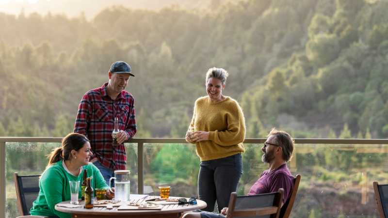 Riders enjoying their time cycling along the Timber Trail | Timber Trail Lodge