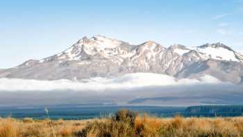 View of Mt Ruapehu (credit: George Clerk; Getty Images),George Clerk; Getty Images Scenery along the Mt Ruapehu & the 3 Rivers cycle