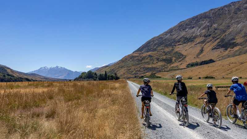 Cycling on the Around the Mountains Trail, between Mavora Lakes and Walter Peaks Station in the Vonn Valley | Izzi Barton