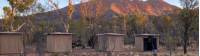 Tents at Sonder camp, with Mt Sonder behind |  <i>#cathyfinchphotography</i>