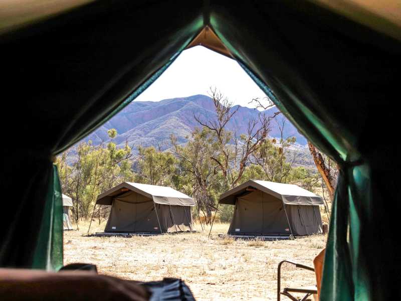 Get a good nights sleep in our comfortable and spacious safari-style tents | Karina Davila-Otoya