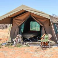 Get a good nights sleep in our comfortable and spacious safari-style tents | Karina Davila-Otoya