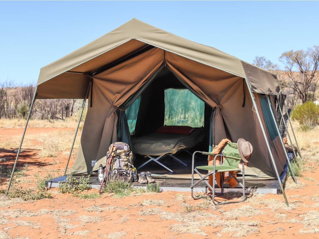 Get a good nights sleep in our comfortable and spacious safari-style tents |  <i>Karina Davila-Otoya</i>
