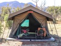 Get a good nights sleep in our comfortable and spacious safari-style tents |  <i>Karina Davila-Otoya</i>
