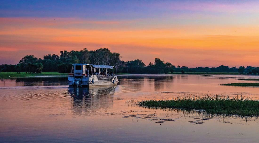 A spectacular sunset experienced on the Yellow Waters cruise in Kakadu |  <i>Peter Walton</i>