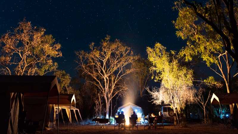 Evening magic at our Kakadu semi-permanent camp | Shaana McNaught