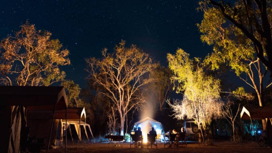 Evening magic at our Kakadu semi-permanent camp | Shaana McNaught