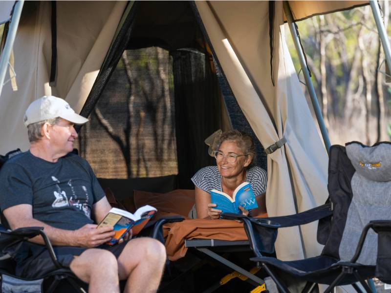 Relax in comfort at our Kakadu semi-permanent camps | Shaana McNaught