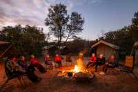 Ejoying a fire under the stars at Nick's Camp |  Lachlan Gardiner