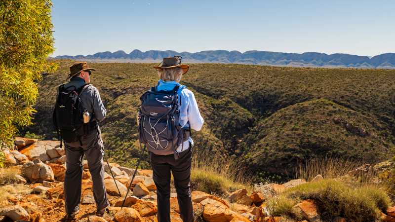 Counts Point hike on the Larapinta Trail - Classic Larapinta Trek in Comfort, Australia