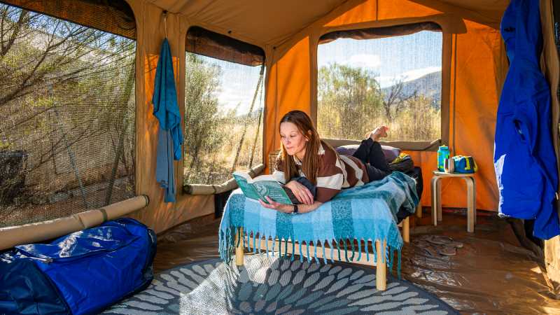 Stay at our Eco-Comfort Camps on the Larapinta Trail - Classic Larapinta Trek in Comfort, Australia