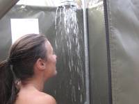 Hot showers in the Larapinta semi-permanent campsites |  <i>Mark Bennic</i>