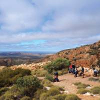 Stopping for a scenic break with views over central Australia | Latonia Crockett