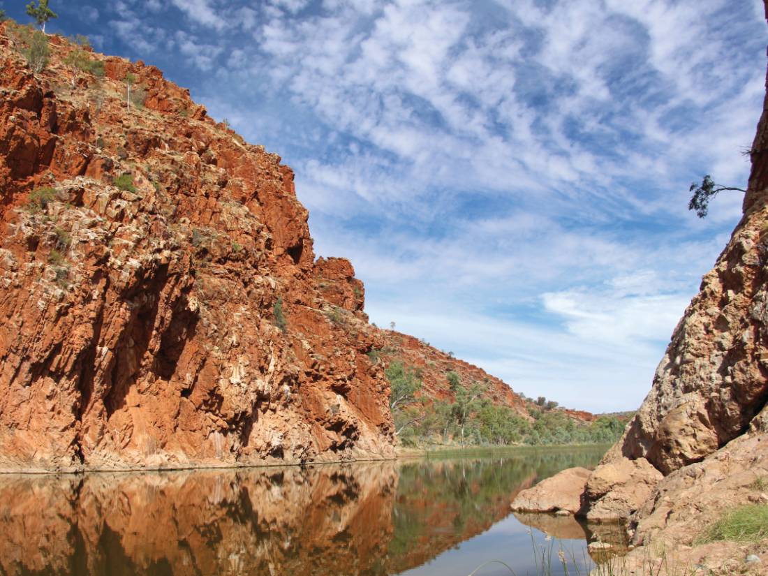 The breathtaking Glen Helen Gorge on the Larapinta Trail in Central Australia. |  <i>Ayla Rowe</i>