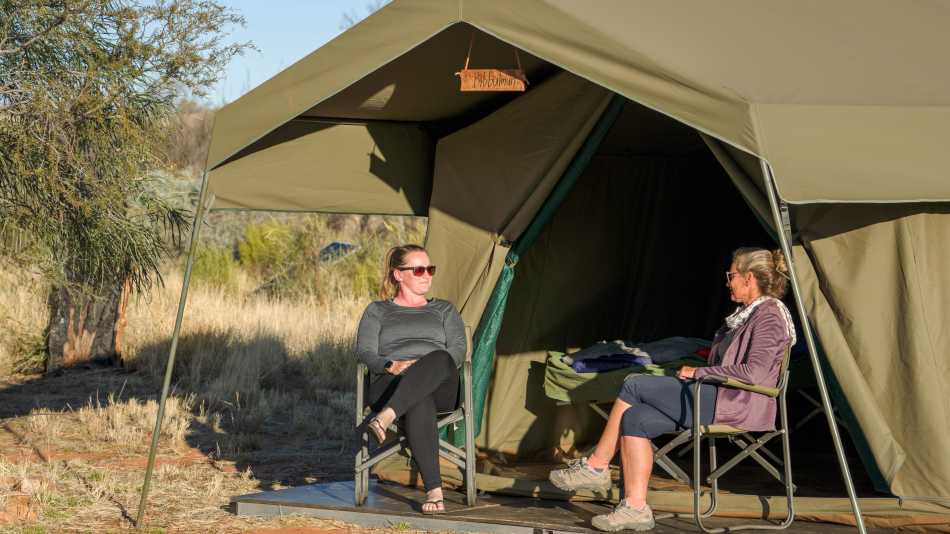 Relaxing at our Eco-Comfort Camps | Luke Tscharke