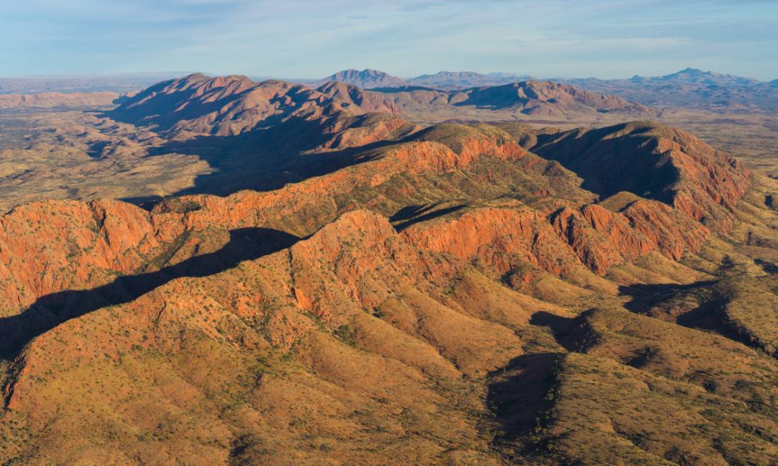The Larapinta Trail follows the ancient spine of the West MacDonnel ranges |  <i>Luke Tscharke</i>