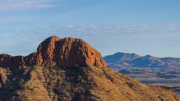 The Larapinta Trail follows the ancient spine of the West MacDonnell ranges for 223km