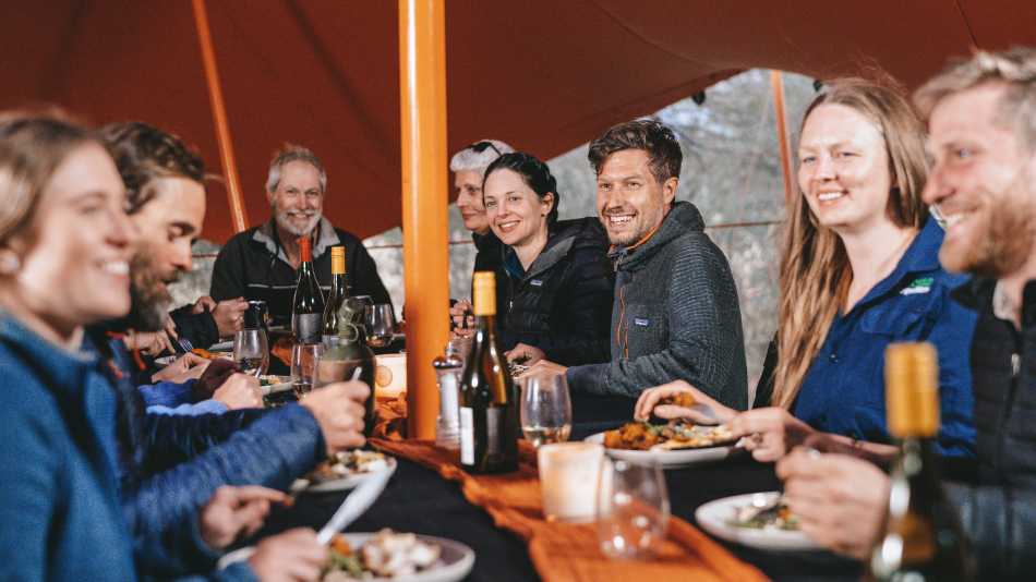 Enjoy delicious meals at our eco-comfort camps on the Larapinta Trail | Shaana McNaught