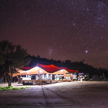 The clear Outback skies reveal a myriad of stars over Larapinta Campsites&#160;-&#160;<i>Photo:&#160;Caroline Crick</i>