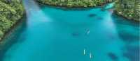 Kayaking the tranquil waters of Palau