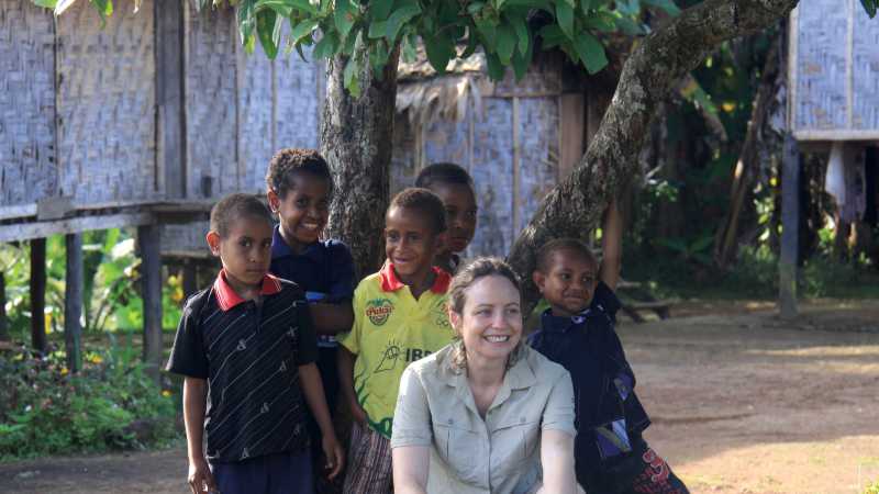 Meeting a group of local kids | Ken Harris